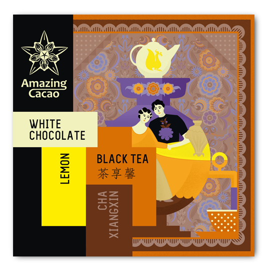 картинка Чёрный чай с лимоном 