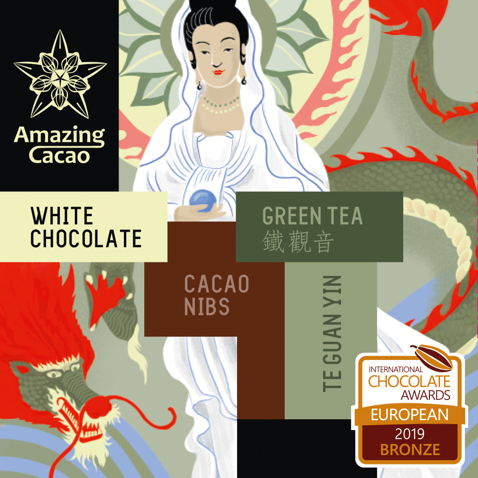 картинка White chocolate & Green Tea 40% 