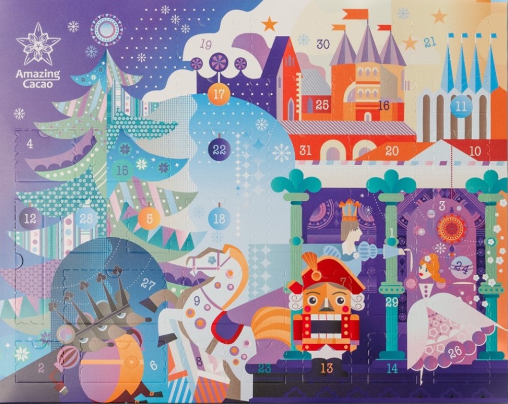 картинка адвент-календарь "Щелкунчик", 370г 