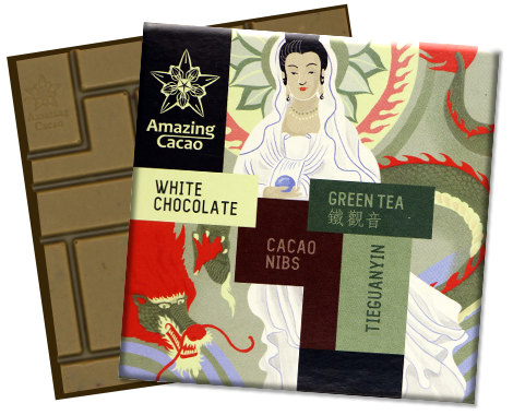 картинка Зелёный чай с какао-крупкой 