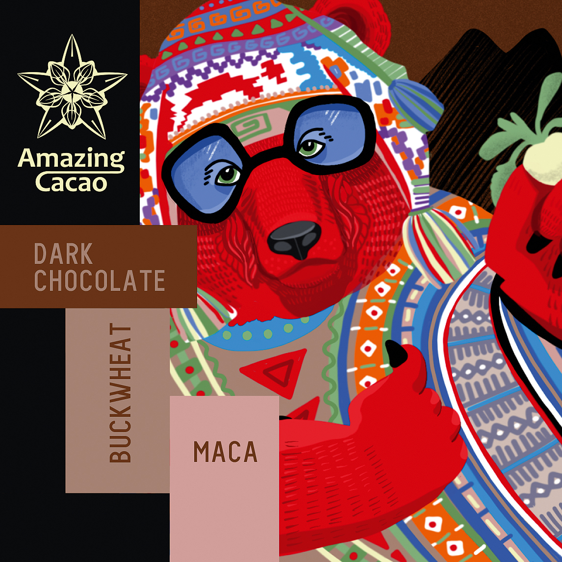 картинка 荞麦玛卡黑巧克力 70% 